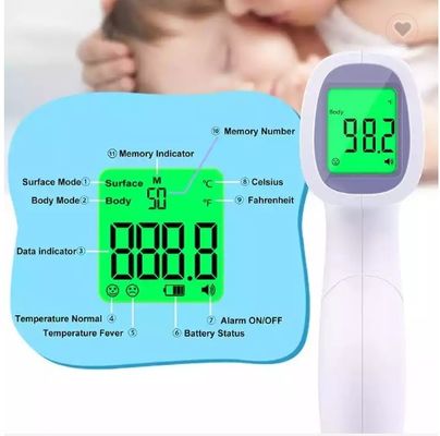 مسدس ترمومتر درجة الحرارة بندقية حمى ميزان حرارة بالأشعة تحت الحمراء