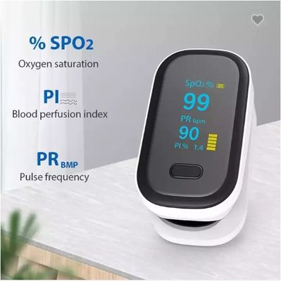 مقياس تأكسج الإصبع الرقمي المحمول باليد Spo2 Oled مقياس تأكسج نبض الإصبع الذكي