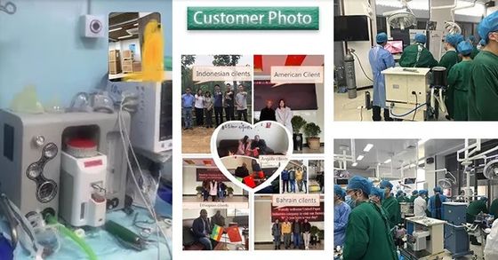 اثنان آلة تخدير نوع عربة التبخير مع 5 أنبوب مقياس التدفق الميكانيكي
