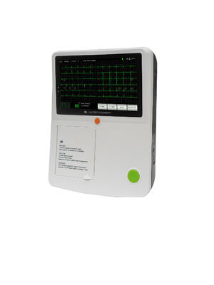 آلة ECG الطبية الرقمية الذكية عالية التخزين الكارديوجراف الكهربائي 6 قنوات ECG