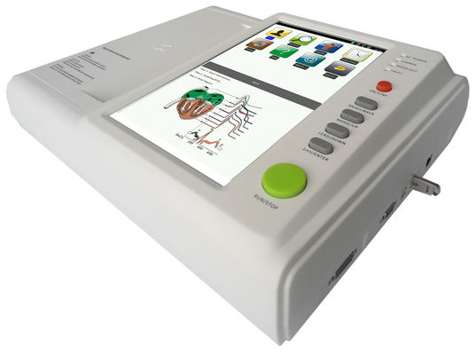 12 قناة رقمية كهربائية القلب المحمولة ECG آلة CE ISO