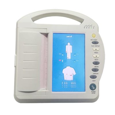 12 قناة 7 بوصة تعمل باللمس ECG آلة تخطيط القلب الكهربائي القياسية 12 الرصاص
