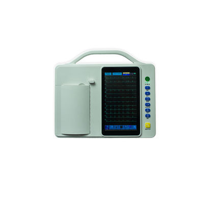 آلة ECG 6 قنوات جهاز الكارديوجراف الكهربائي الشاشة الملموسة